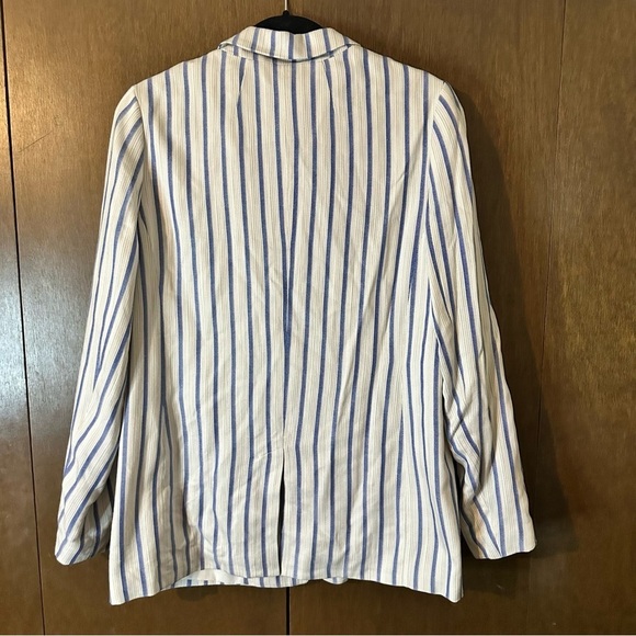 Banana Republic Blue and White Striped Blazer - Picture 6 of 12